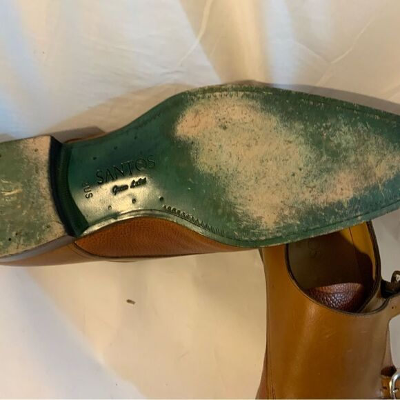 Carlos Santos “Green label” Double buckle Monk Strap Dress Shoes Men\'s Size 12 main image 6